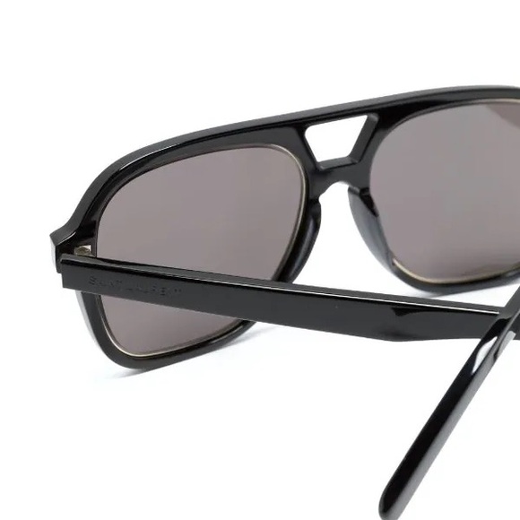 Saint Laurent Sunglasses Acetate Black/Gold - Picture 2 of 3